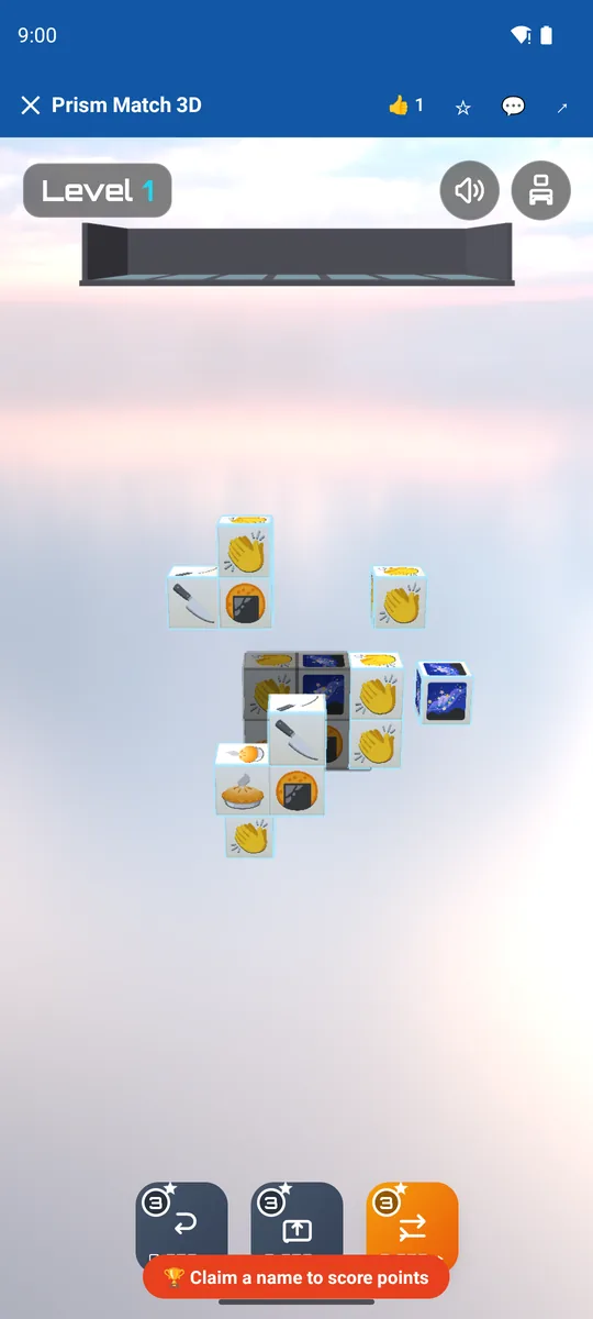 DJ Arcade gameplay — Prism Match 3D running in the app